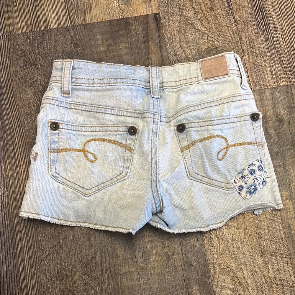 Justice Blue Distressed‎ Denim Shorts